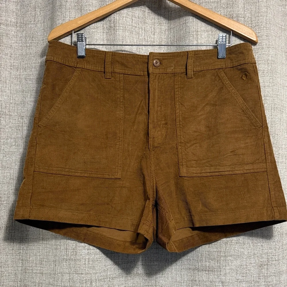 Brown Corduroy Shorts - Picture 1 of 6